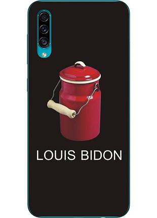 Антибрендовый силіконовий чохол для samsung a30s galaxy a307f з картинкою louis bidon