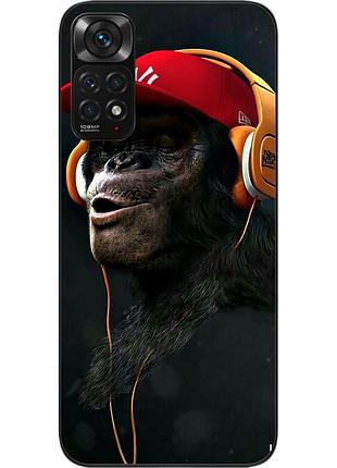 Оригинальный чехол для xiaomi redmi note 11 / note 11s с картинкой шимпанзе
