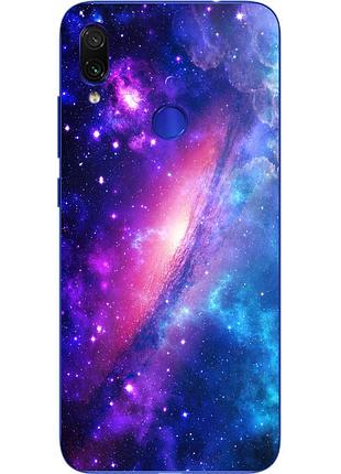 Чехол силиконовый для xiaomi redmi 7 с картинкой космос