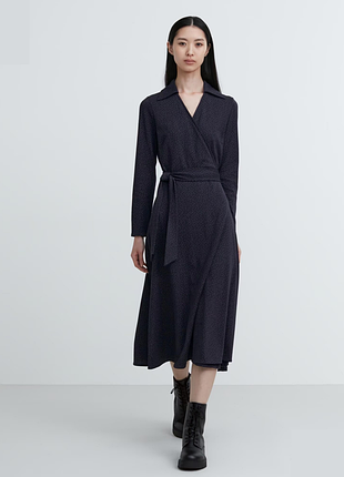 Платье на запах uniqlo размер l как новое