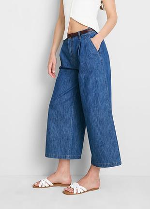 Широкі джинси/брюки m&s (льон/котон)