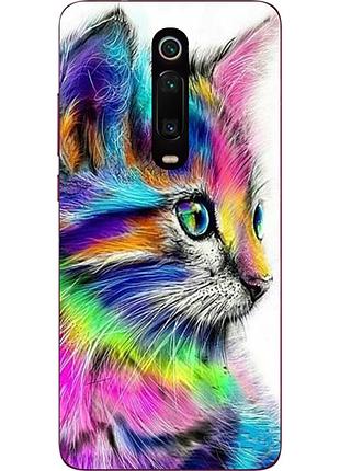 Силиконовый чехол с рисунком для xiaomi mi 9t / k20 / mi 9t pro / k20 pro яркий котик