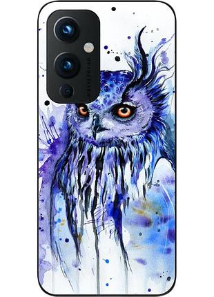 Силиконовый чехол epik для oneplus 9 с картинкой сова акварель