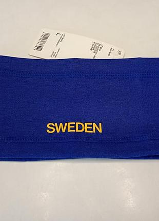 Спортивна пов'язка на голову uniqlo sweden olympic collection розмір l. спортивная повязка на голову флисавая