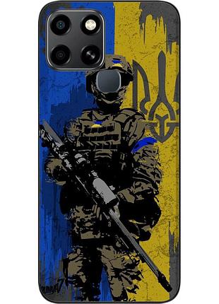 Силиконовый чехол epik для infinix smart 6 с картинкой зсу