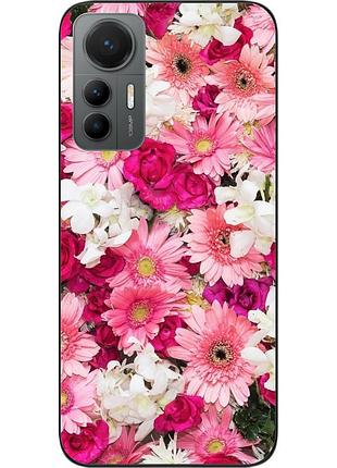 Силиконовый чехол бампер epik для xiaomi 12 lite с картинкой нежные цветы