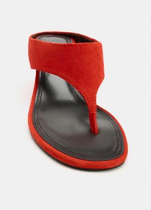 Босоніжки шкіряні zara 38 3