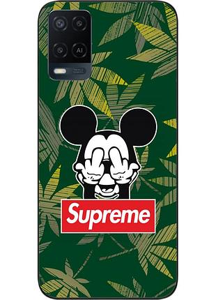 Силіконовий чохол для oppo a54 з картинкою міккі supreme