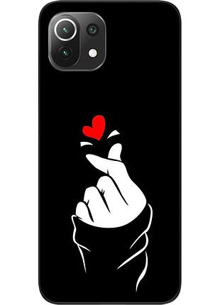 Силіконовий чохол для xiaomi mi 11 lite з картинкою рука