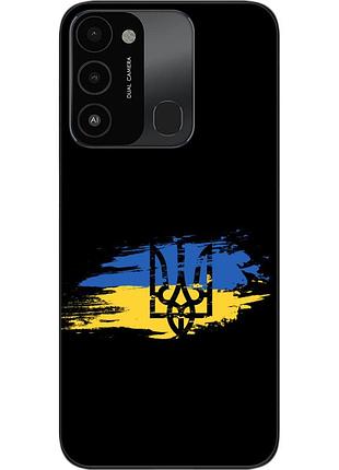 Силиконовый чехол для tecno spark 8c с картинкой герб