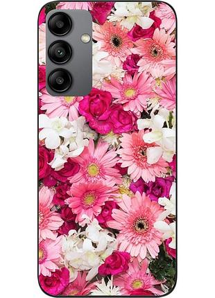 Силиконовый чехол бампер для samsung a04s galaxy a047f с картинкой нежные цветы