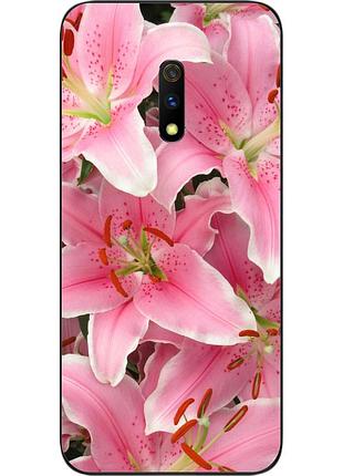 Силіконовий чохол для realme x з картинкою лілії