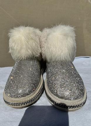 Угги ugg натуральные с стразами 3