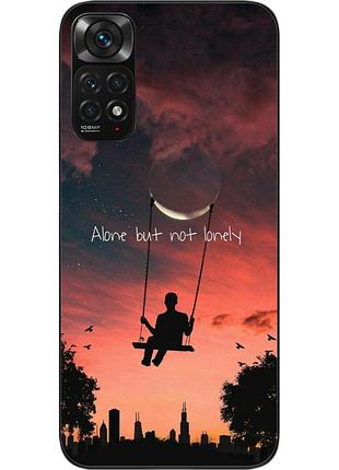 Чехол силиконовый для xiaomi redmi note 11 / note 11s с картинкой надпись