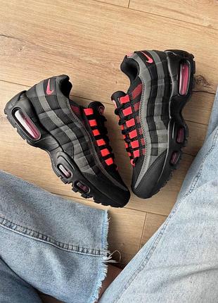 Nike air max 95 og black laser crimson 5