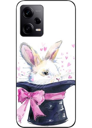 Чехол силиконовый для xiaomi redmi note 12 pro 5g с картинкой кролик