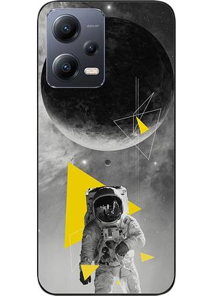 Чехол силиконовый для xiaomi redmi note 12 5g с картинкой астронавт