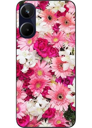 Силиконовый чехол бампер epik для realme 10 4g с картинкой нежные цветы