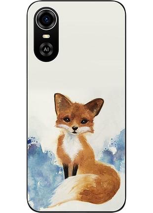 Силіконовий чохол для zte blade a31 plus з картинкою лиса