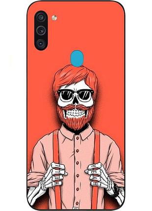 Оригінальний чохол для samsung m11 galaxy m115f з картинкою скелет