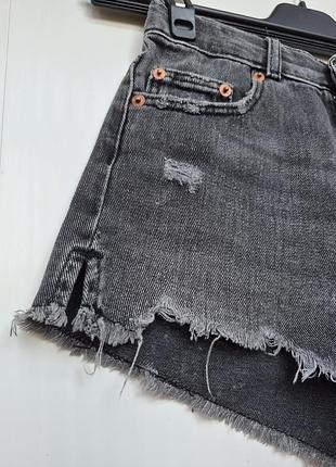 Короткие джинсовые шорты zara 3