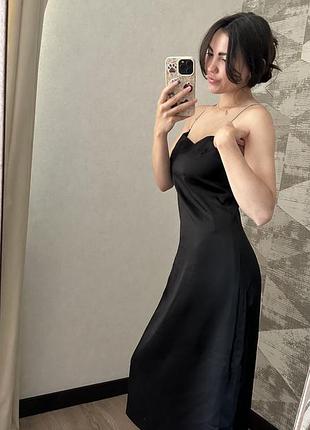 Атласна сукня h&m