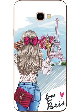Оригінальний бампер з картинкою для samsung galaxy j4 plus 2018 париж