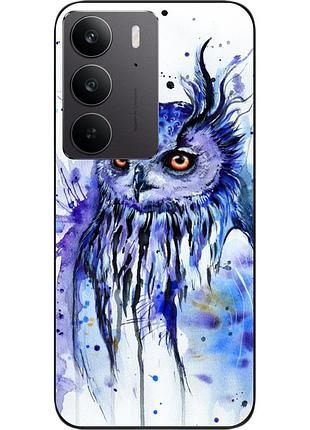 Силиконовый чехол epik для realme c75 4g с картинкой сова акварель