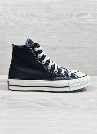 Высокие черные женские кеды converse all star chuck taylor, размер 35