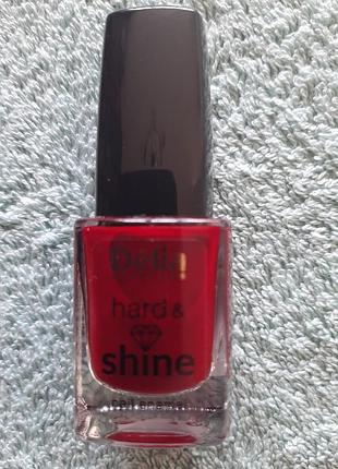 Зміцнюючий лак для нігтів hard & shine, від delia cosmetics