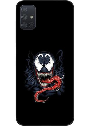 Силиконовый чехол для samsung a71 galaxy a715f с картинкой веном