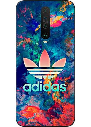 Силіконовий чохол для xiaomi redmi k30 з картинкою adidas