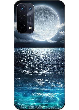 Чехол силиконовый epik для oppo a54 5g с картинкой луна