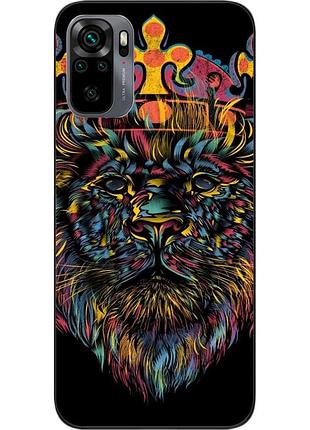 Силиконовый чехол для xiaomi redmi note 10 с картинкой король лев