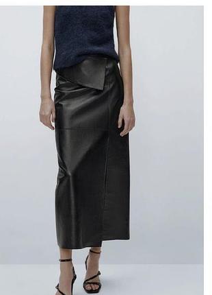 Спідниця шкіряна massimo dutti