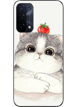 Силиконовый чехол epik для oppo a54 5g с картинкой котенок
