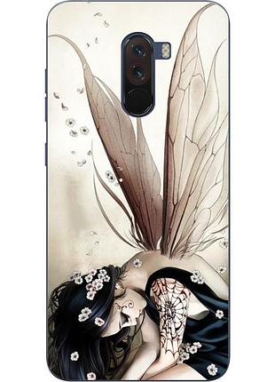Чехол силиконовый для xiaomi pocophone f1 с картинкой фея