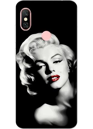 Оригинальный tpu чехол с картинкой для xiaomi redmi note 6 pro монро