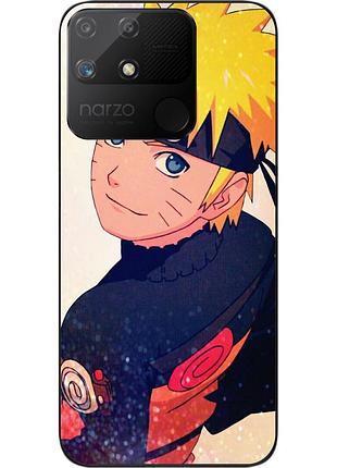 Силиконовый чехол epik для realme narzo 50a с картинкой наруто удзумаки