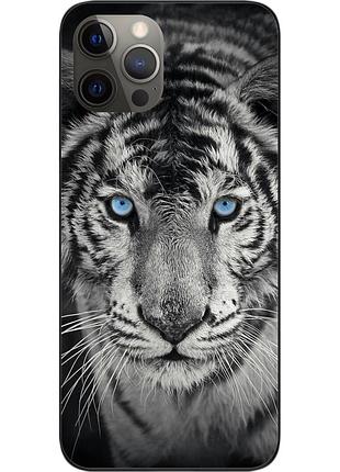 Чохол силіконовий для iphone 12 pro з картинкою тигр