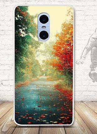 Силіконовий чохол бампер для xiaomi redmi note 4 з картинкою осінь