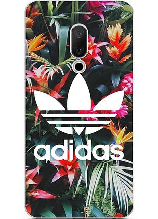Силіконовий чохол з малюнком для meizu 15 adidas