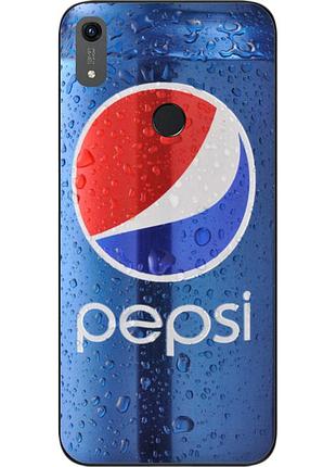 Силиконовый чехол для huawei honor 8a с картинкой pepsi