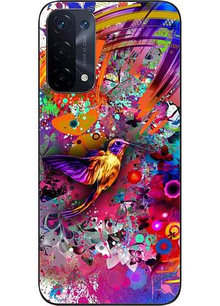 Силиконовый чехол бампер epik для oppo a54 5g с картинкой креатив