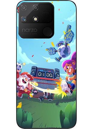 Чехол силиконовый epik для realme narzo 50a с картинкой бравл бол