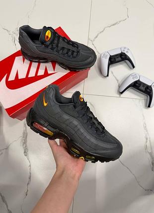Nike air max 95 anthracite safety orange dark grey 9