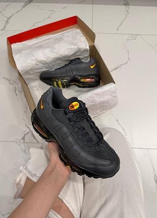 Nike air max 95 anthracite safety orange dark grey 8