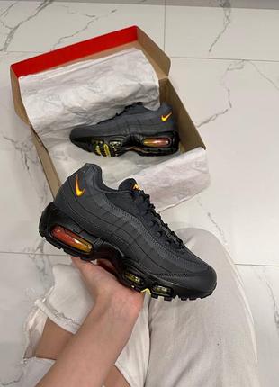 Nike air max 95 anthracite safety orange dark grey 6