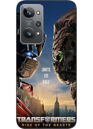 Силиконовый чехол epik для realme gt2 с картинкой трансформеры звероботы