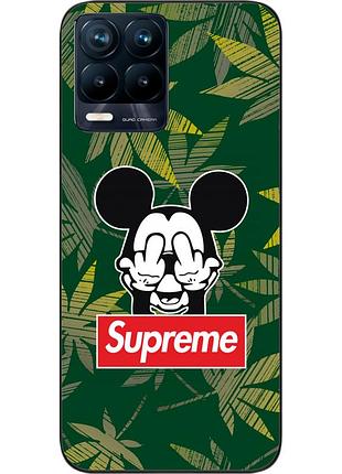 Оригинальный чехол epik для realme 8 pro с картинкой микки supreme